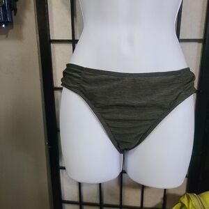 Dark military green bikini bottoms M